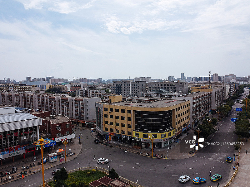 银川 兴庆区 南门楼 南门广场 胜利街 南薰东路 长城东路图片素材