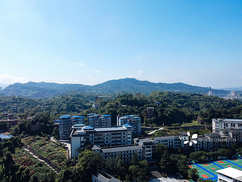 达州 达川区 戛云路 州河 通川中路 人民医院 野茅溪大桥图片素材