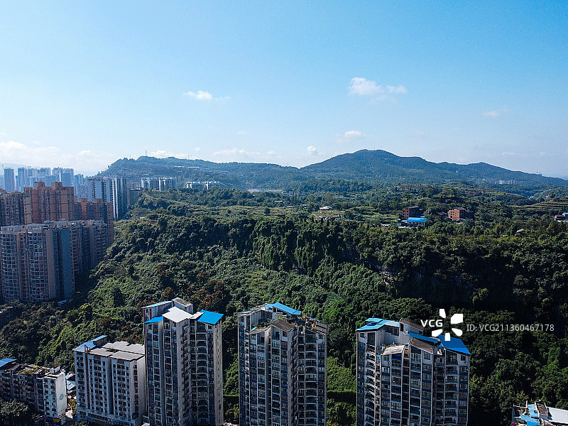 达州 达川区 戛云路 州河 通川中路 人民医院 野茅溪大桥图片素材