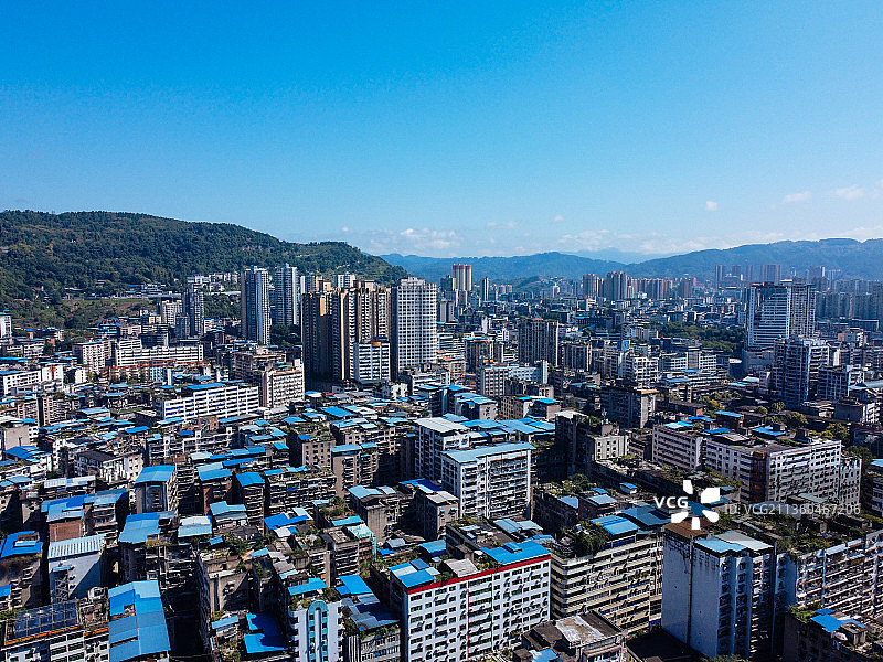 达州 达川区 戛云路 州河 通川中路 人民医院 野茅溪大桥图片素材