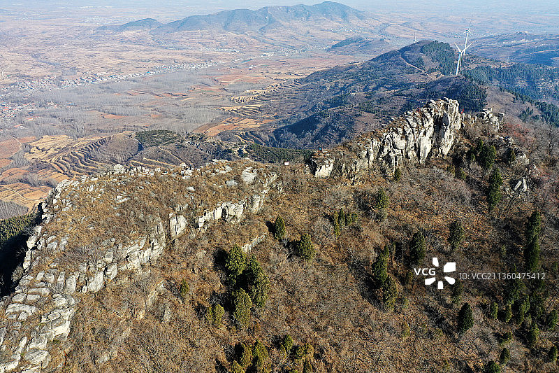 山东济宁邹城市凤凰山图片素材