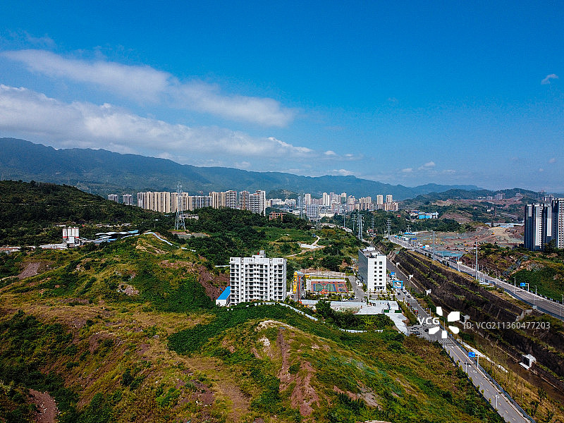 达州 通川区 鱼泉街 政务中心 凤凰大道 天立学校图片素材