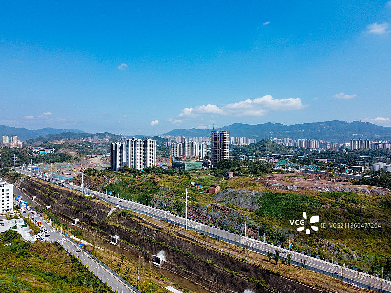 达州 通川区 鱼泉街 政务中心 凤凰大道 天立学校图片素材