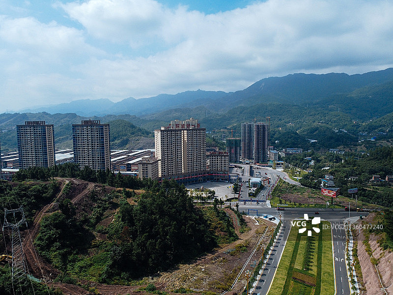 达州 通川区 鱼泉街 政务中心 凤凰大道 天立学校图片素材