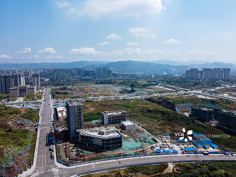 达州 通川区 鱼泉街 政务中心 凤凰大道 天立学校图片素材