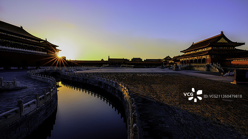 北京故宫的冬日图片素材