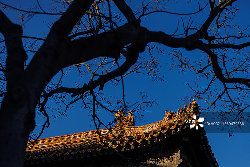 北京故宫的冬日图片素材