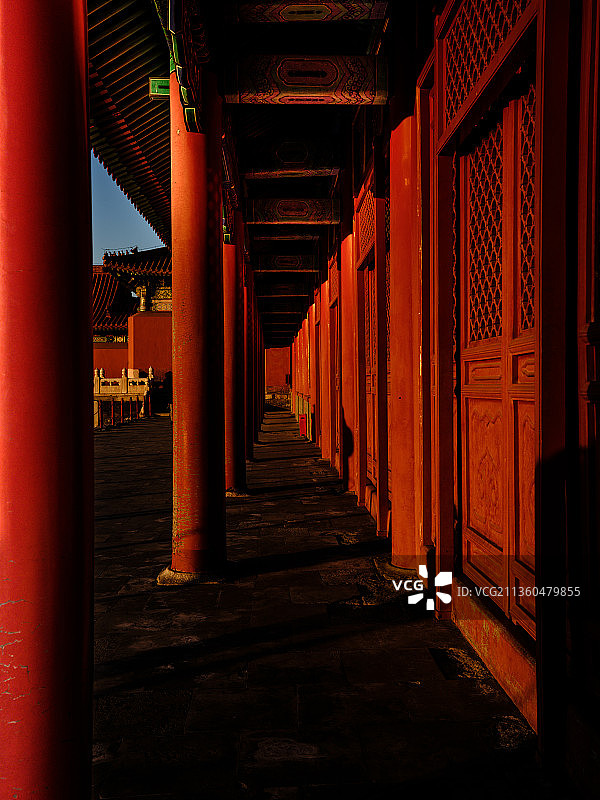 北京故宫的冬日图片素材