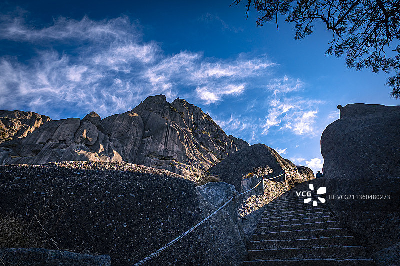 黄山 天都峰 莲花峰图片素材