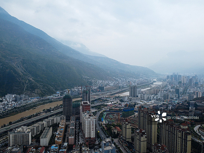 陇南 武都区 东江新区 市政广场 体育馆 美术馆 博物馆 万图片素材