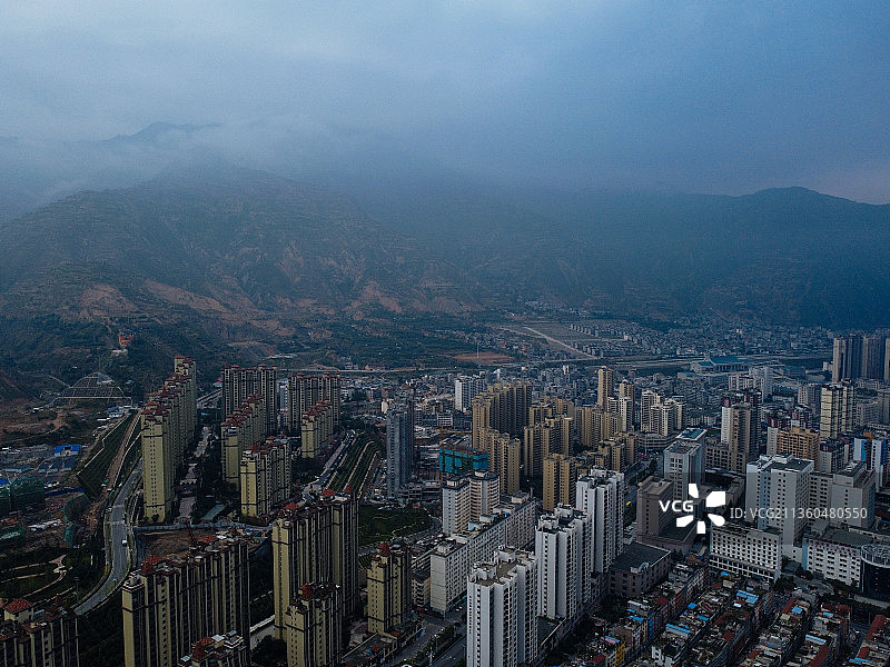 陇南 武都区 东江新区 市政广场 体育馆 美术馆 博物馆 万图片素材