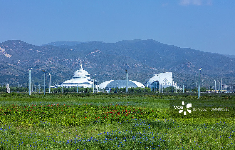 敕勒川草原。图片素材