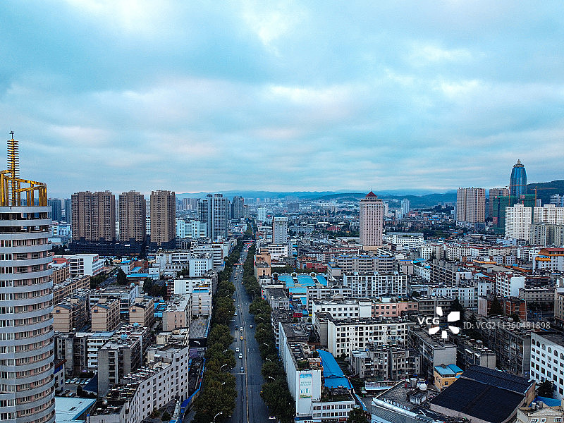 曲靖 麒麟区 麒麟东路 交通路 美佳华 文化馆 龙潭公园图片素材