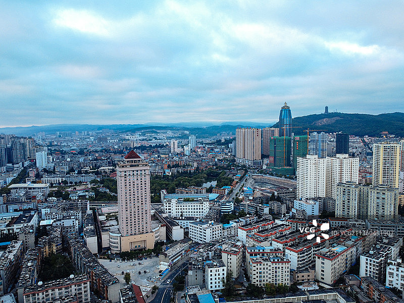 曲靖 麒麟区 麒麟东路 交通路 美佳华 文化馆 龙潭公园图片素材