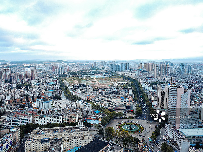 曲靖 麒麟区 麒麟东路 交通路 美佳华 文化馆 龙潭公园图片素材