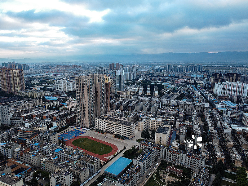 曲靖 麒麟区 麒麟东路 交通路 美佳华 文化馆 龙潭公园图片素材