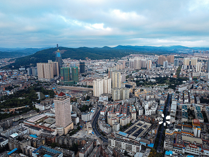 曲靖 麒麟区 麒麟东路 交通路 美佳华 文化馆 龙潭公园图片素材