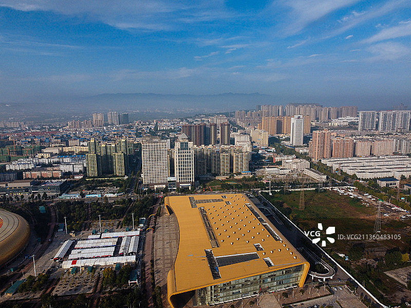 三门峡 湖滨区 文化体育中心 三门峡国际文博城 文化科技中心图片素材