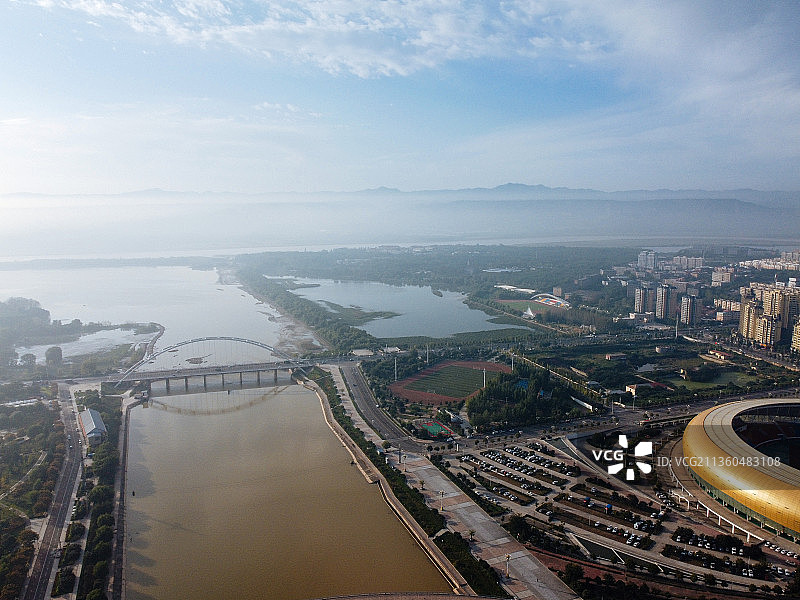 三门峡 湖滨区 文化体育中心 三门峡国际文博城 文化科技中心图片素材