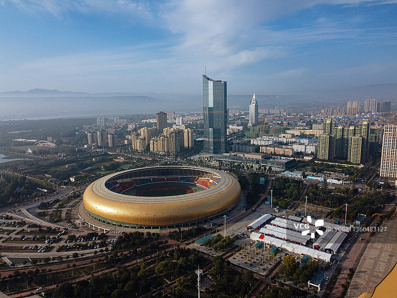 三门峡 湖滨区 文化体育中心 三门峡国际文博城 文化科技中心图片素材