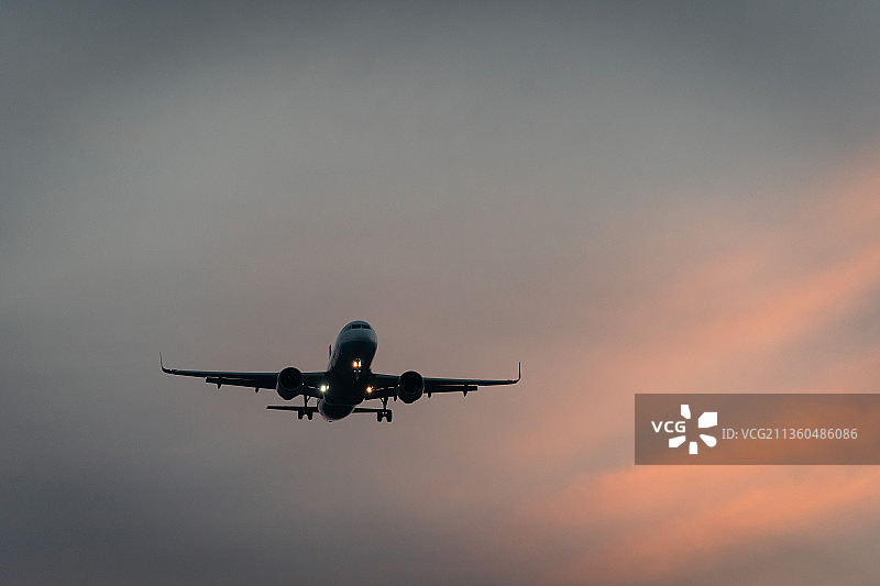 初冬的日落图片素材