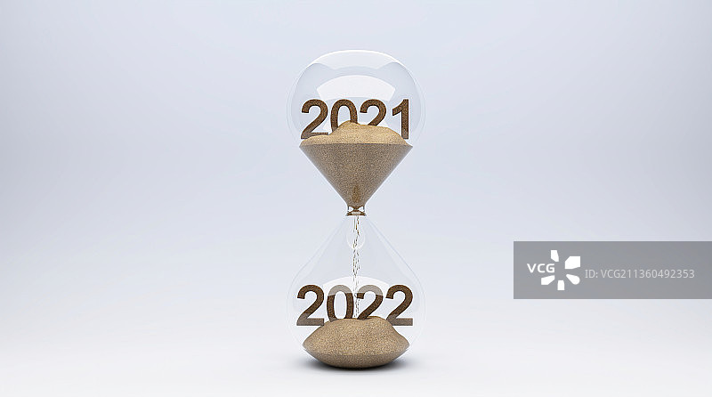 2021年到2022年沙漏倒计时图片素材