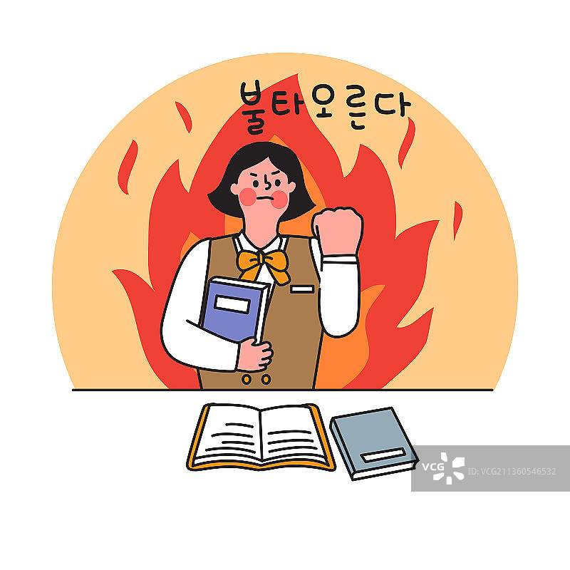 备考或考后庆祝的高中生图片素材