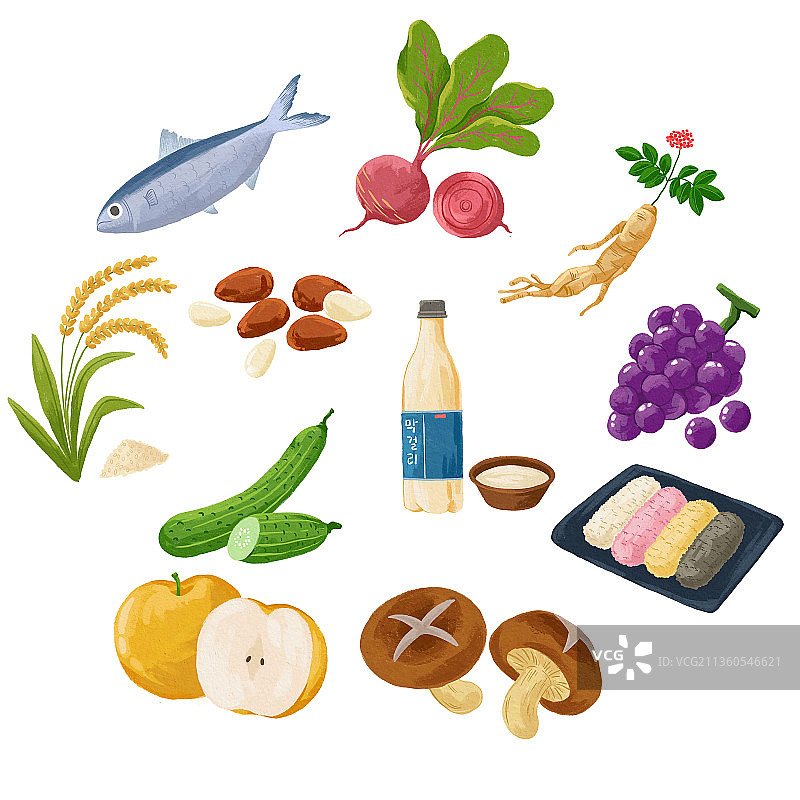 韩国仁川地区的特产图片素材