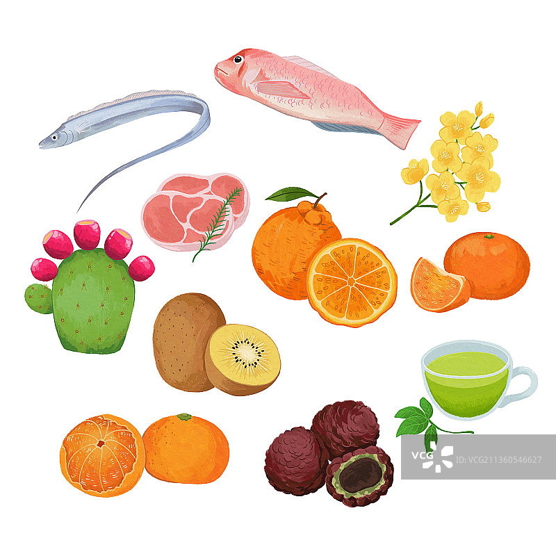 韩国济州岛特产图片素材