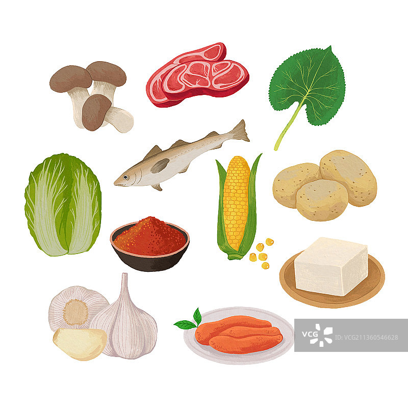 韩国江原道地区的特产图片素材