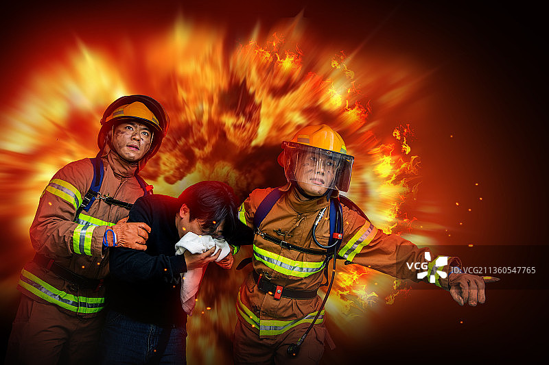 消防员日防火海报图片素材