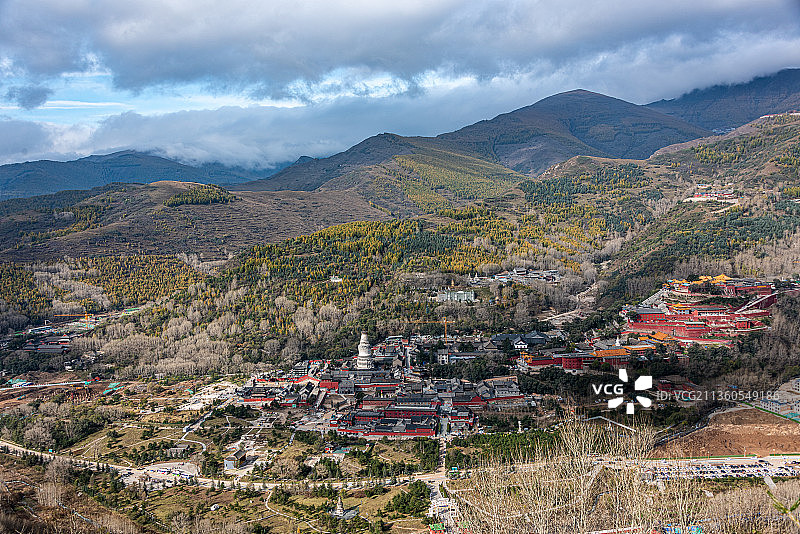五台山全景图图片素材