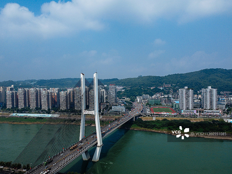 宜宾市 翠屏区 金沙江 中坝大桥 市一中 湿地公园 翠柏路图片素材