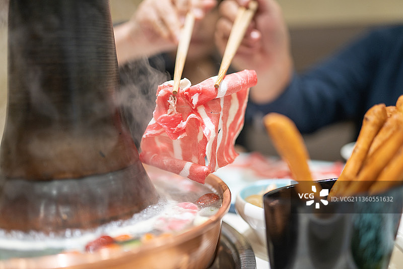 老北京铜锅涮肉图片素材