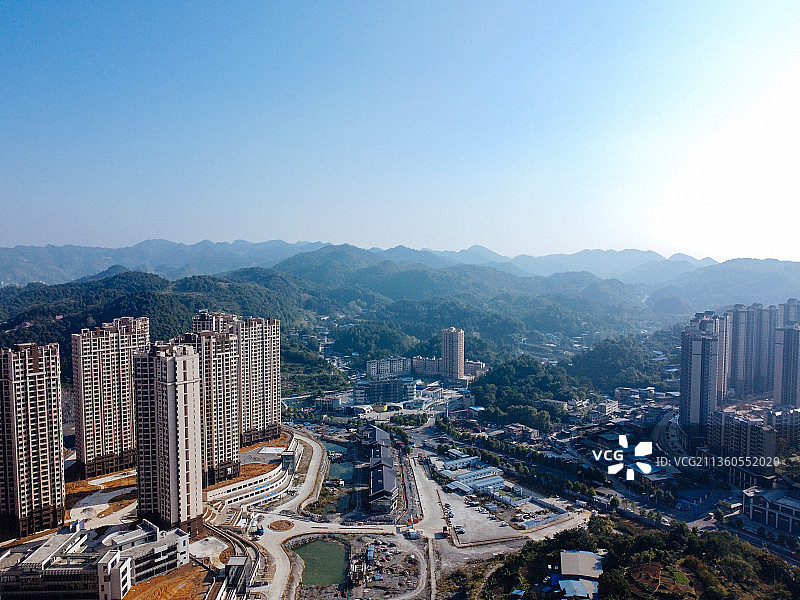 遵义 红花岗区 凤凰山公园 夏新广场 中华南路  湘江图片素材