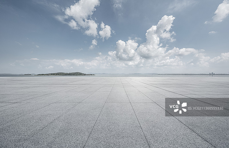 广场地面远景地平线图片素材