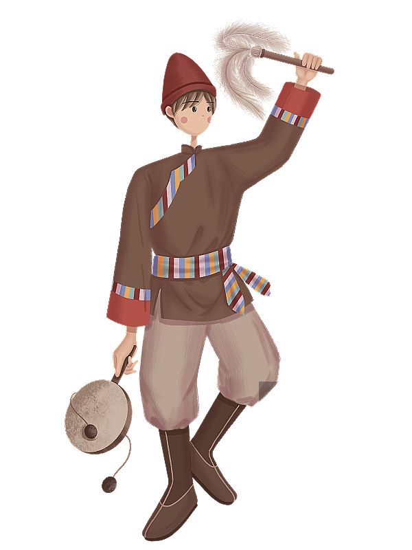 纳西族少年图片素材