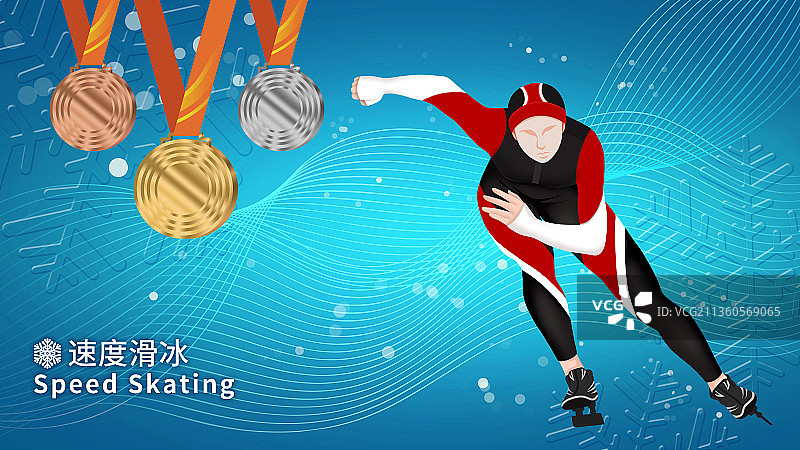 滑雪运动运动项目之速度滑冰图片素材