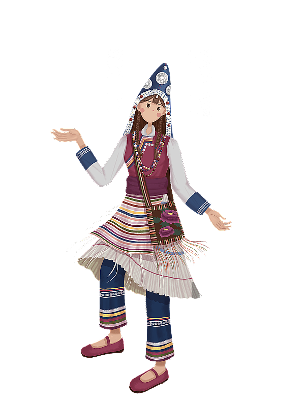 维西傈僳族少女图片素材