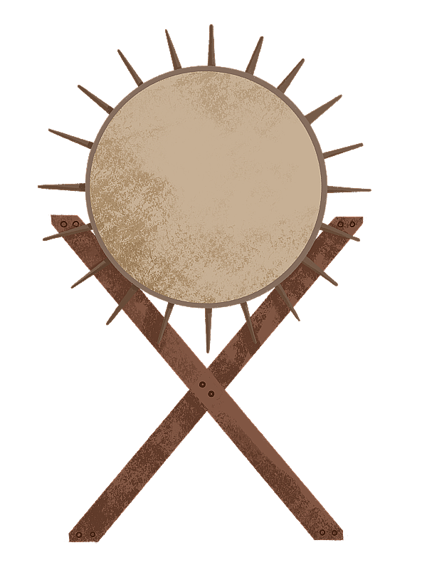 基诺族太阳鼓图片素材