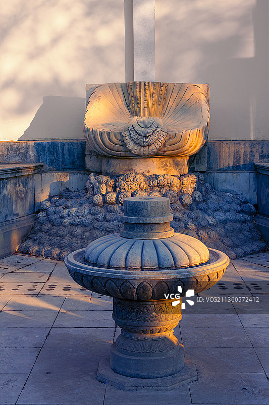 圆明园海晏堂喷水建筑遗迹图片素材