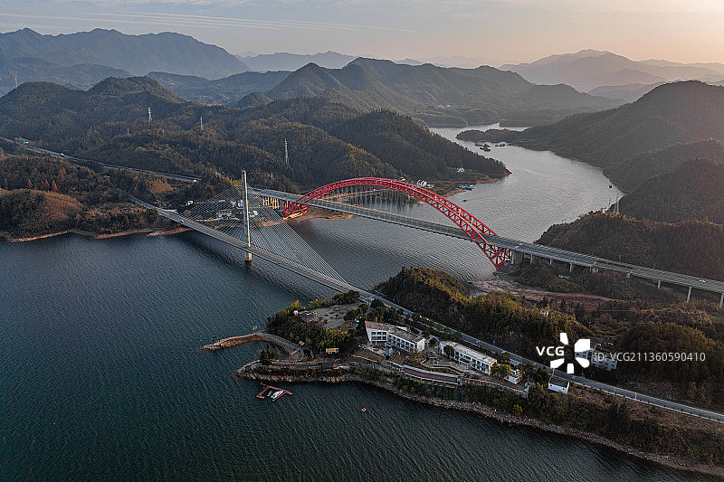 安徽省黄山市黄山区太平湖图片素材