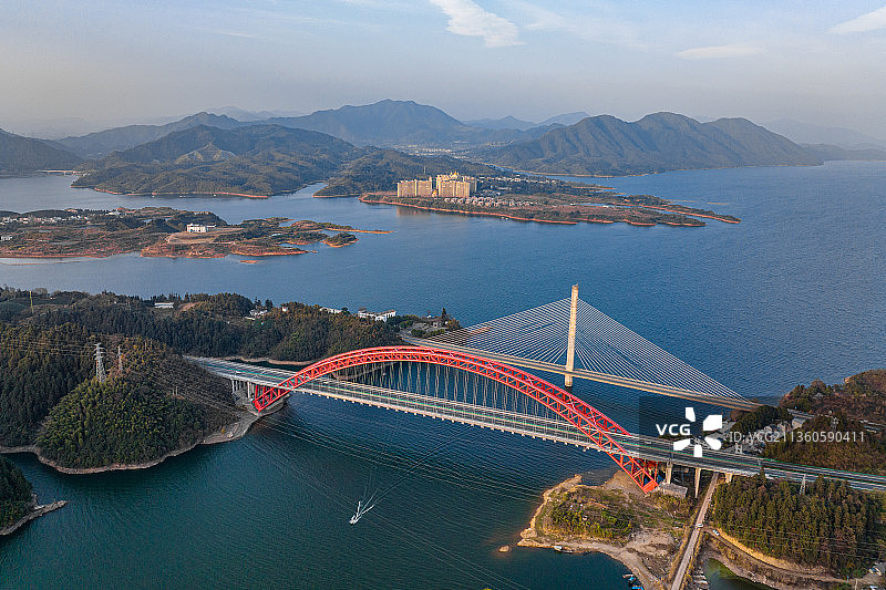 安徽省黄山市黄山区太平湖图片素材