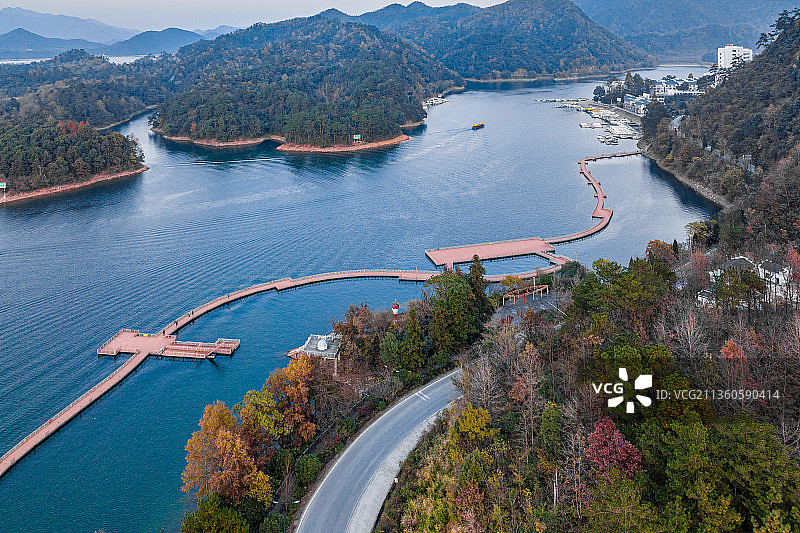 安徽省黄山市黄山区太平湖图片素材