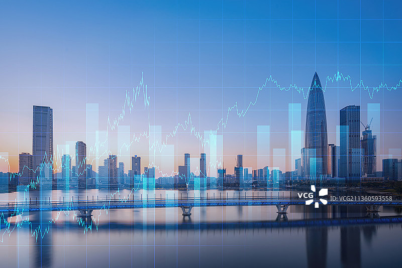 深圳市南山区后海地标建筑科技背景图片素材