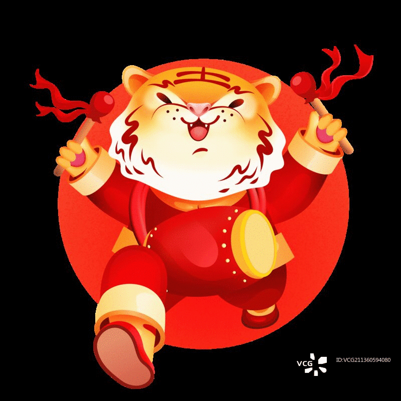 2022年萌虎动图图片素材