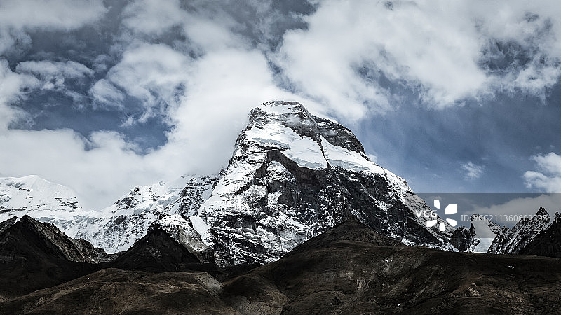 珠峰的姊妹-干城章嘉图片素材