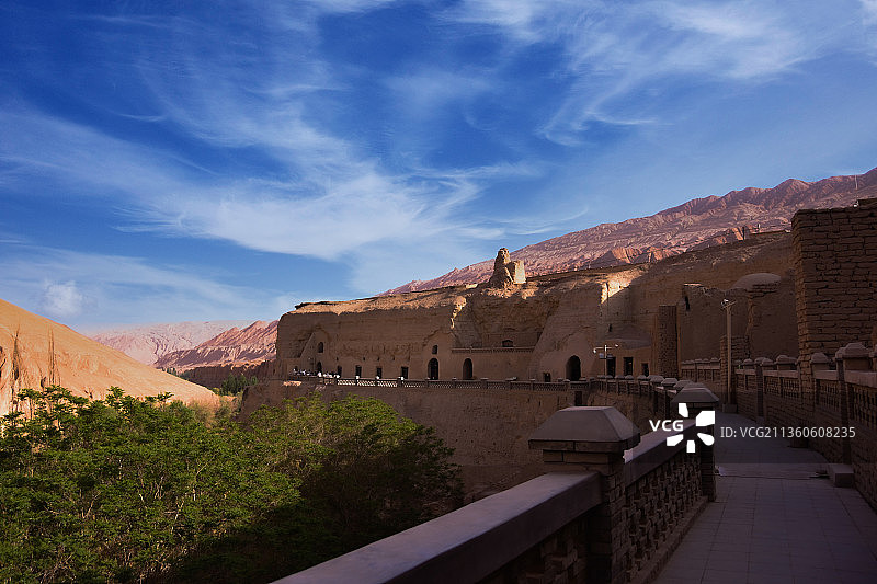 新疆吐鲁番千佛洞图片素材