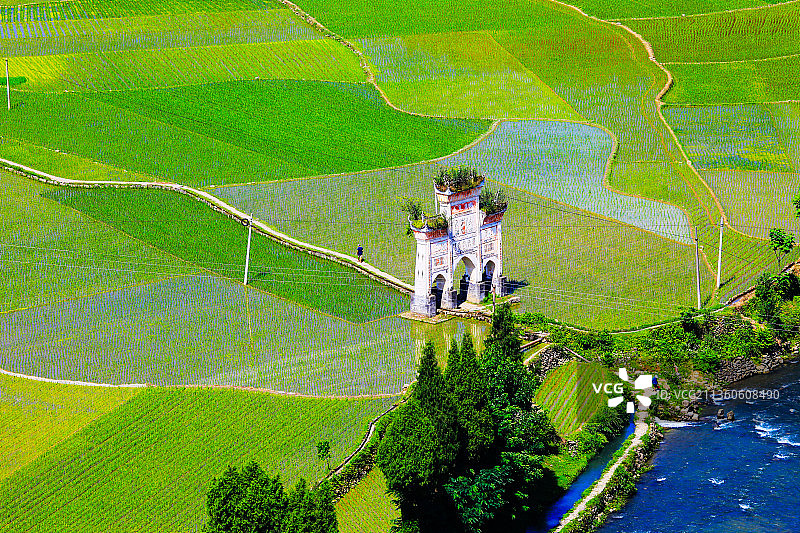 贵州省遵义市凤冈县新建镇长碛古寨景区图片素材