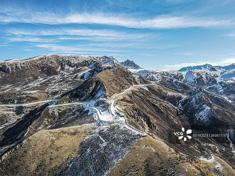 岷山千里雪图片素材